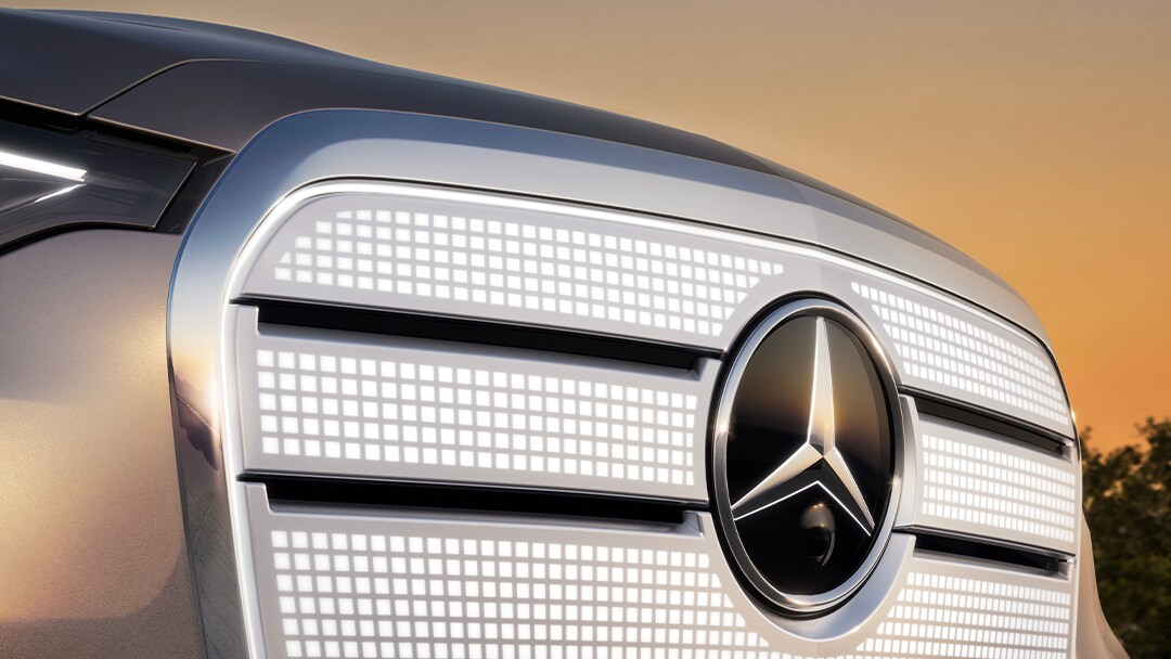 visual de la parrilla iluminada del nuevo GLC 100% eléctrico